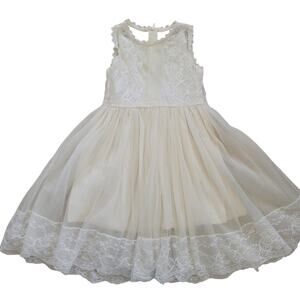 Bow Dreams Ivory Lace Dress